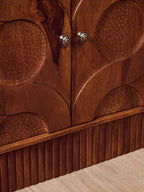 Four Door Mango Wood Hammered Sideboard | Siva
