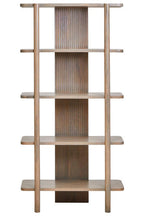 Five Tier Grey Mango Wood Shelf Unit | Torello