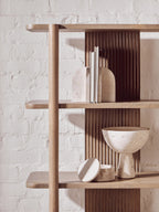 Five Tier Grey Mango Wood Shelf Unit | Torello