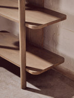 Five Tier Grey Mango Wood Shelf Unit | Torello
