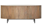 Two Door Three Drawer Grey Mango Wood Sideboard | Torello