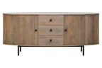 Two Door Three Drawer Grey Mango Wood Sideboard | Torello