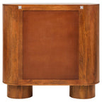 Two Door Brown Mango Wood Cabinet | Torcino