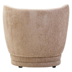 Deep Stone Chenille Curved Chair | Delray