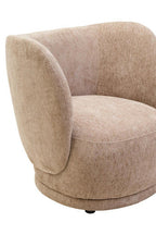 Deep Stone Chenille Curved Chair | Delray