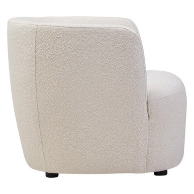 Textured Cream Curved Chair | Bruge
