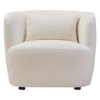 Textured Cream Curved Chair | Bruge