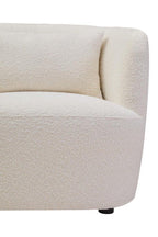 Textured Cream Curved Chair | Bruge