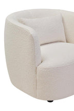 Textured Cream Curved Chair | Bruge