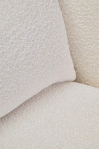 Textured Cream Curved Chair | Bruge
