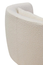 Textured Cream Curved Chair | Bruge