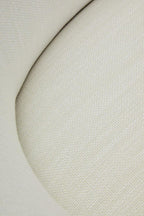 Textured Cream Curved Swivel Chair | Bordo