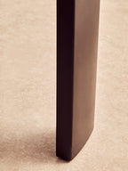 Black Round Marble Top Large Coffee Table with Black Acacia Legs | Palermo