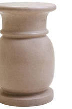 Zoro Cream Marble Stool and Side Table