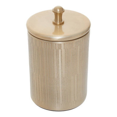Champagne Finish Bathroom Jar | Allegra