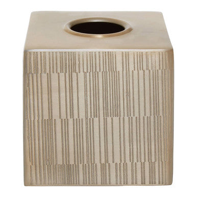 Champagne Finish Tissue Box | Allegra