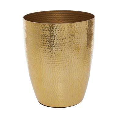 Gold Finish Waste Bin | Allegra