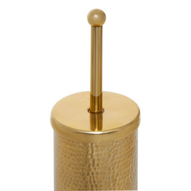 Gold Finish Toilet Brush. | Allegra