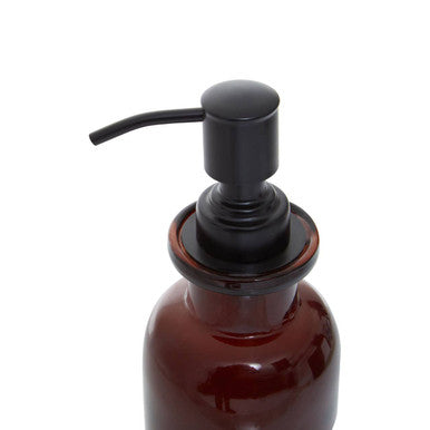 Kiara Brown Glass Soap Dispenser | Allegra