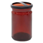 Kiara Brown Glass Toothbrush Holder | Allegra