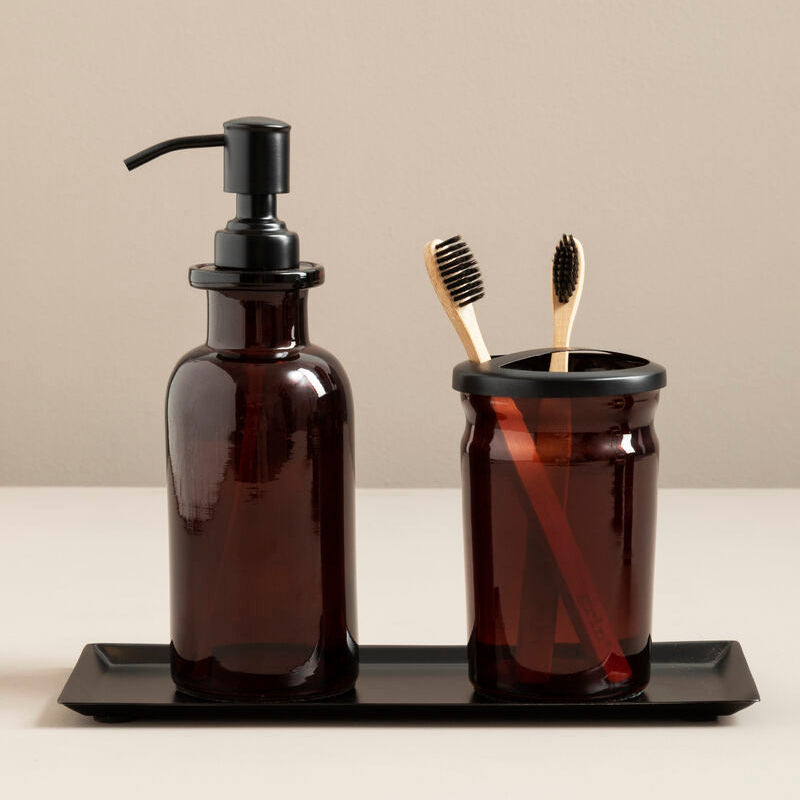 Kiara Black Bathroom Tray | Allegra