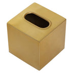 Gold Finish Tissue Box | Allegra