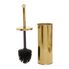 Stainless Steel Toilet Brush With Gold Detail | Allegra