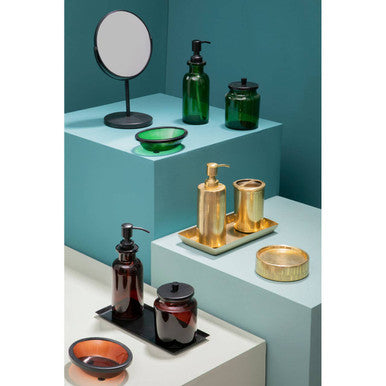 Line Effect Gold Soap Dish | Allegra