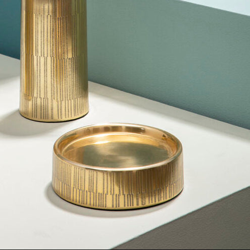 Line Effect Gold Soap Dish | Allegra