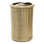 Line Effect Gold Toothbrush Holder | Allegra