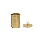 Line Effect Gold Bathroom Jar | Allegra