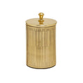 Line Effect Gold Bathroom Jar | Allegra