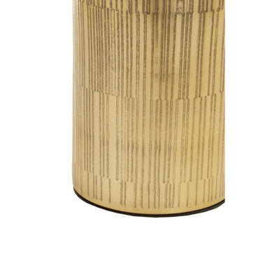 Line Effect Gold Bathroom Jar | Allegra
