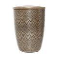 Etched Metallic Toothbrush Holder | Allegra