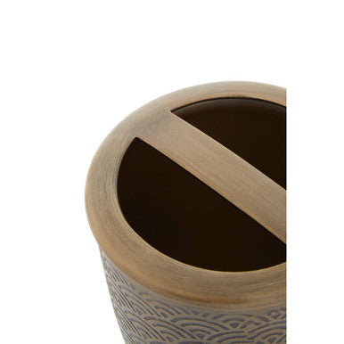 Etched Metallic Toothbrush Holder | Allegra