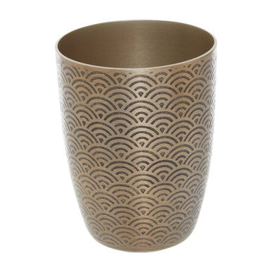 Etched Metallic Bathroom Tumbler | Allegra