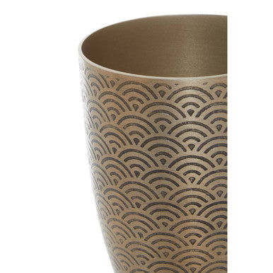 Etched Metallic Bathroom Tumbler | Allegra