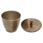 Aluminium Gold Finish 300ml Bathroom Jar | Allegra