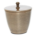 Aluminium Gold Finish 300ml Bathroom Jar | Allegra