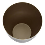 Gold Finish Waste Bin With Etching | Allegra