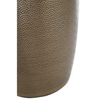 Gold Finish Waste Bin With Etching | Allegra