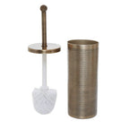 Etched Detail Aluminium Toilet Brush | Allegra