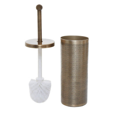 Etched Detail Aluminium Toilet Brush | Allegra