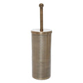 Etched Detail Aluminium Toilet Brush | Allegra