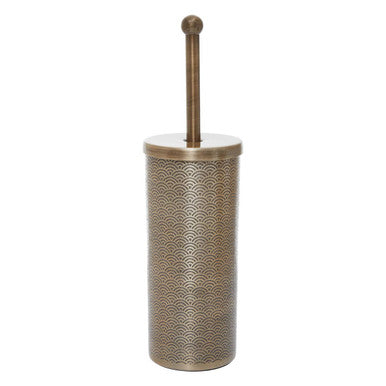 Etched Detail Aluminium Toilet Brush | Allegra