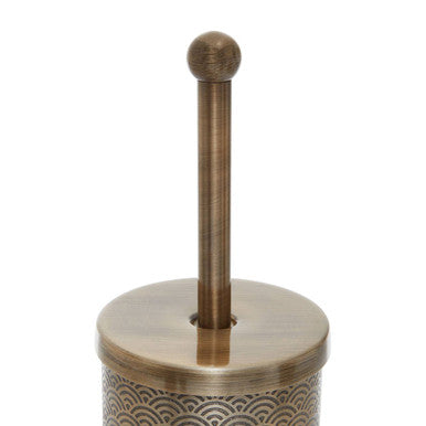 Etched Detail Aluminium Toilet Brush | Allegra