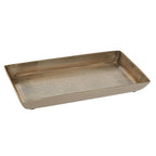 Gold Finish Etched Detail Aluminium Tray | Allegra