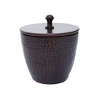 Bronze Finish Metallic Bathroom Jar | Allegra