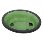 Kiara Green Glass Soap Dish | Allegra