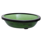 Kiara Green Glass Soap Dish | Allegra